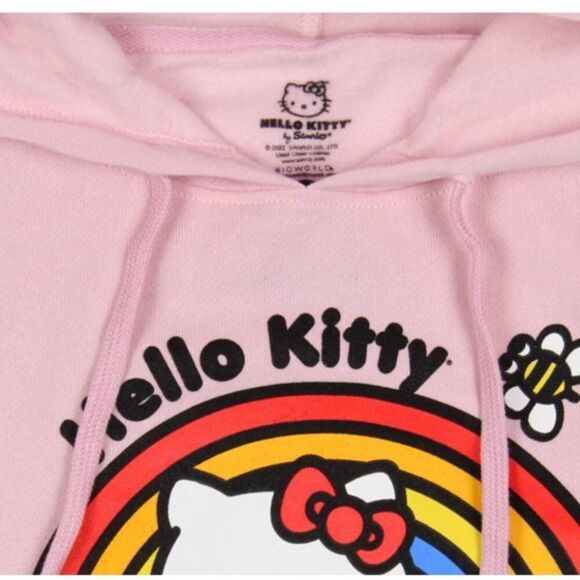 Hello Kitty Women's Tricycle and Rainbow Adult Pullover Hoodie | NWT | Small - Picture 3 of 7
